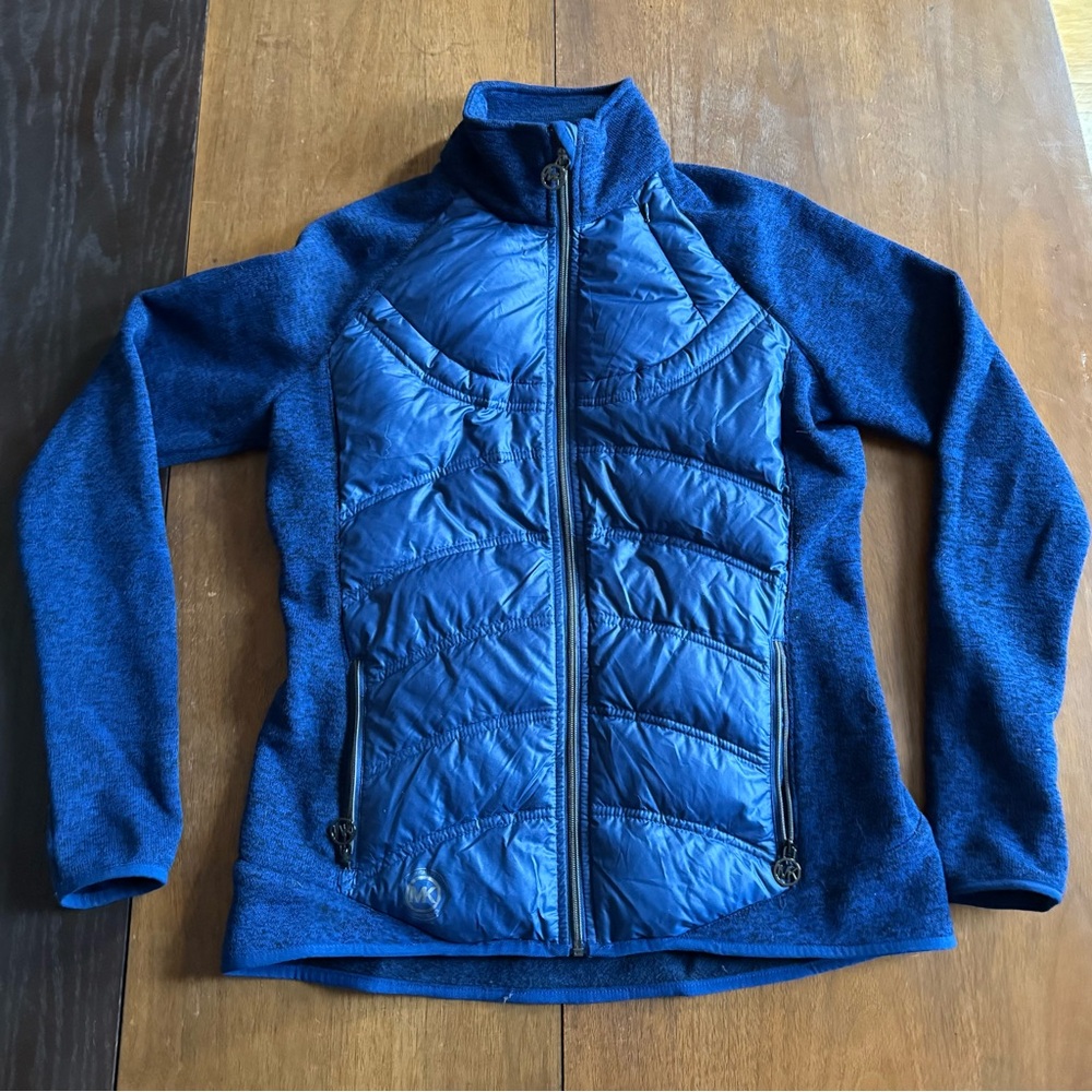 Michael Kors Women’s Lightweight Blue Puffer Jacket